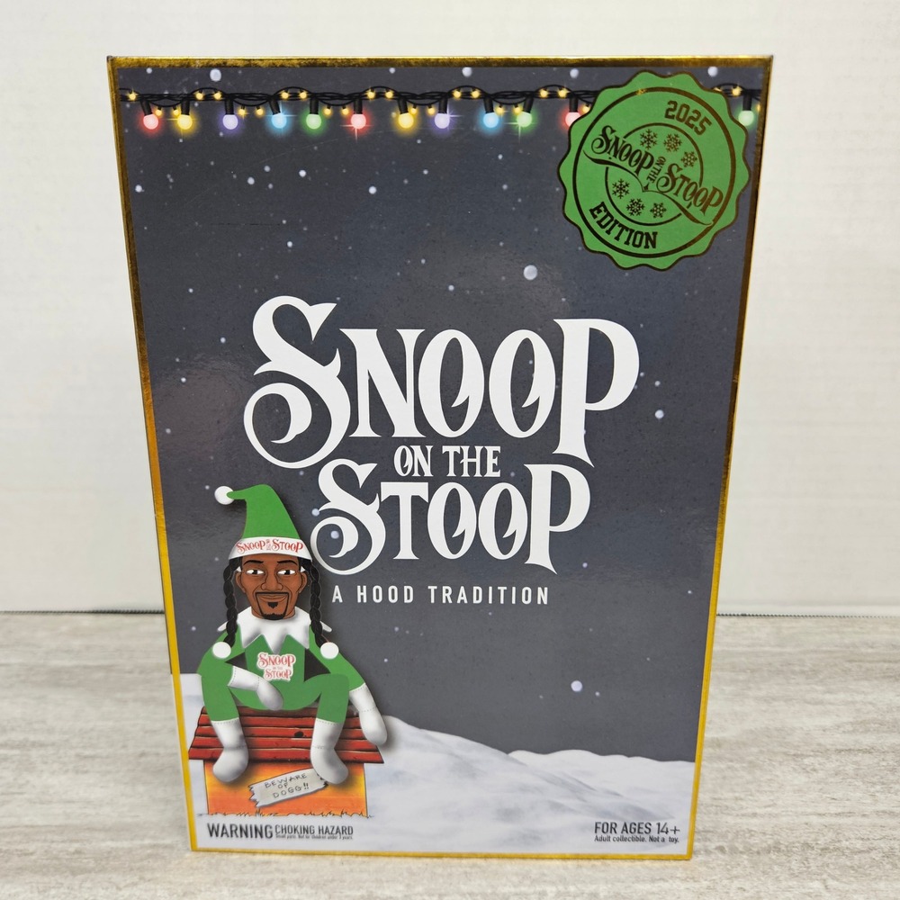 Snoop on the Stoop Elf Doll 2025‎ Edition Snoop Dogg A Hood Tradition Christmas